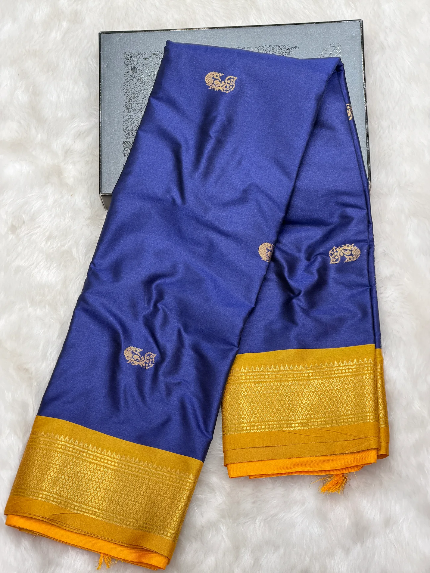 Sico Paithani Navy Blue F01