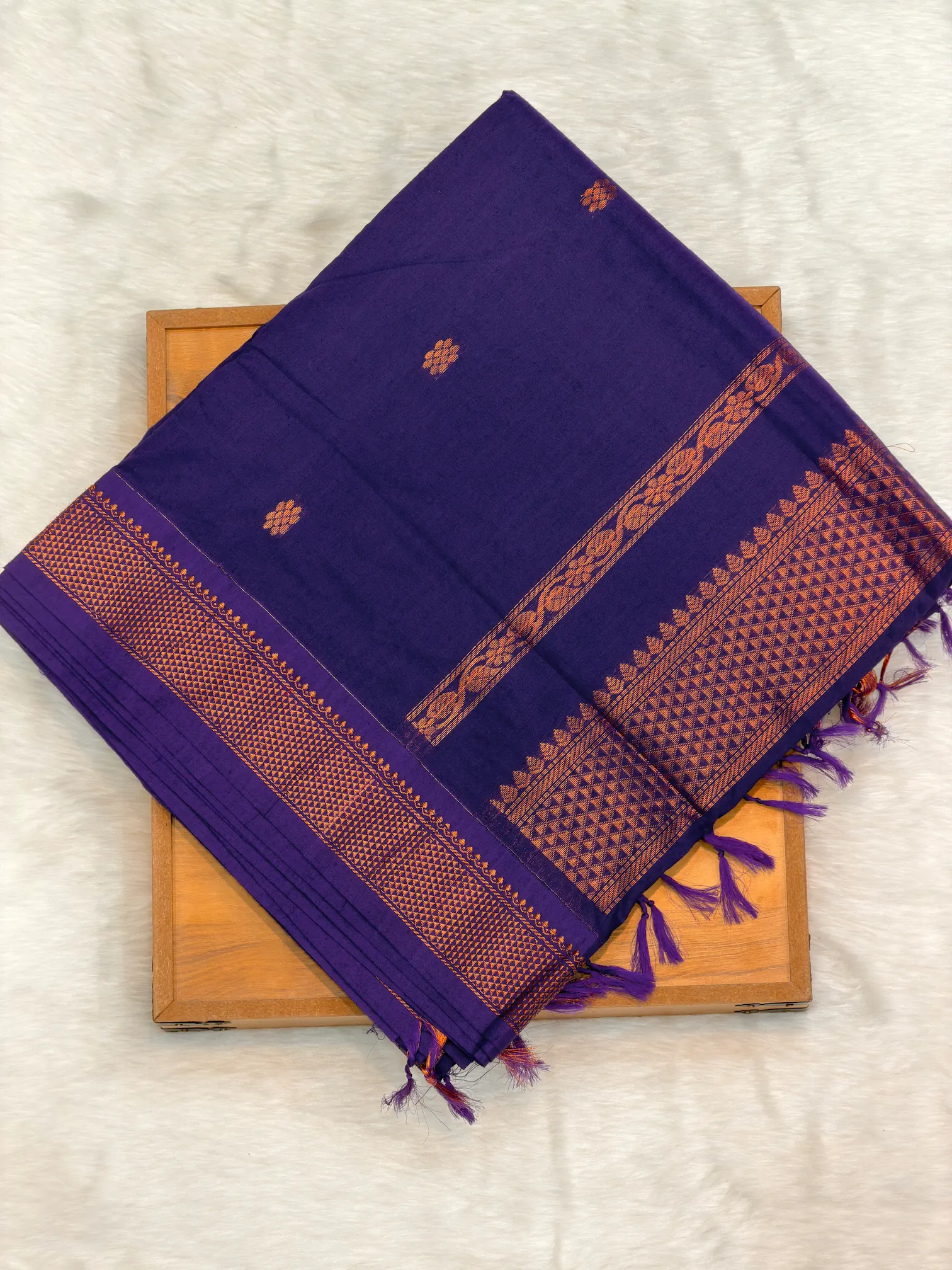 Lata Gadwal Navy Blue F11