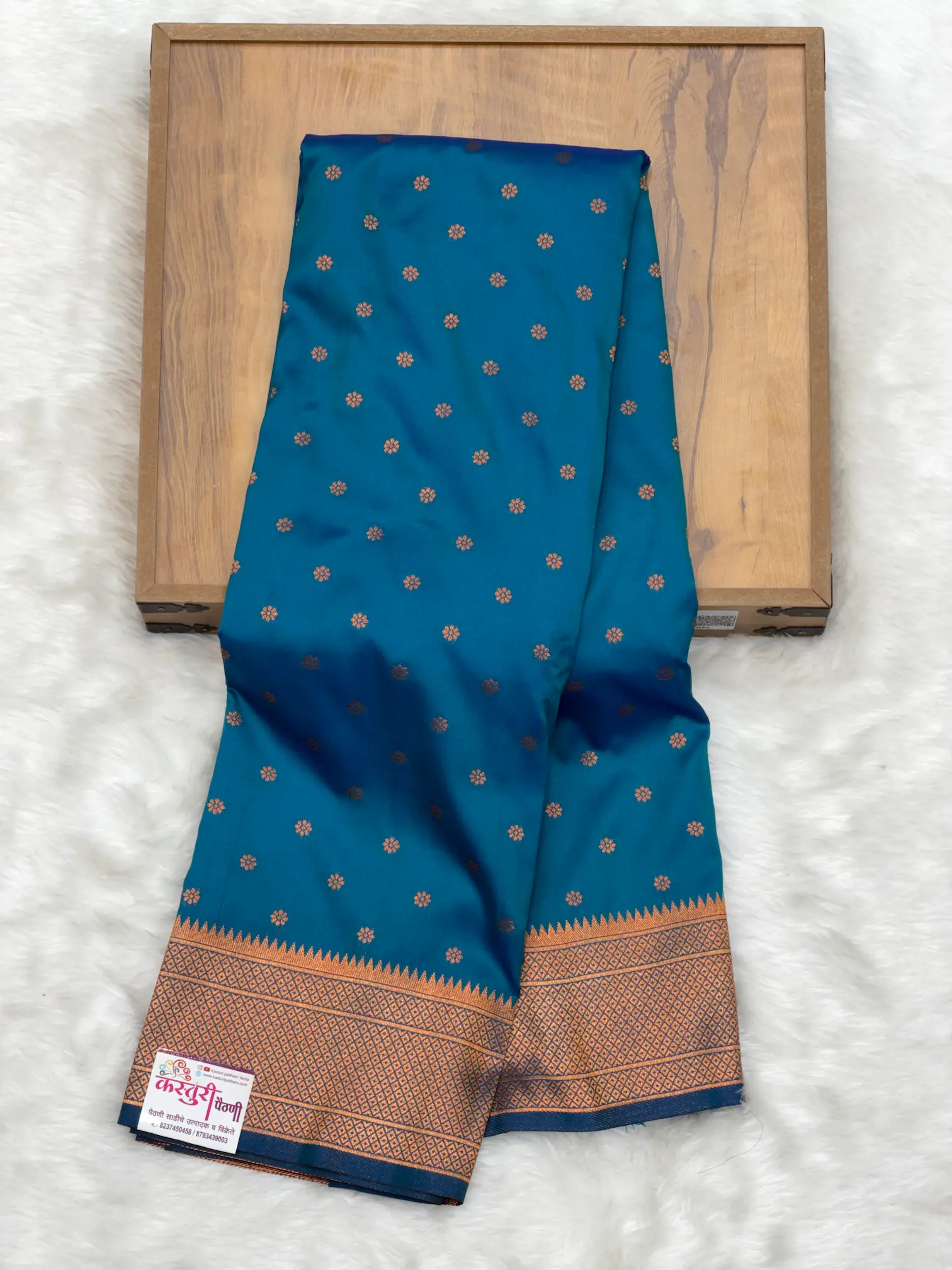 Soft Silk Kalanjali Paithani Morphankhi K01