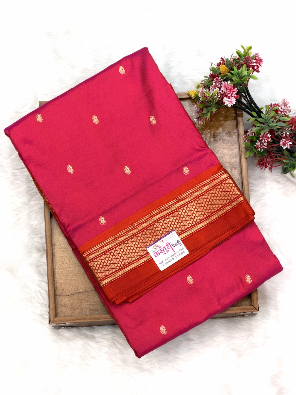 Yeola Paithani Double Pallu Paithani Aboli P01