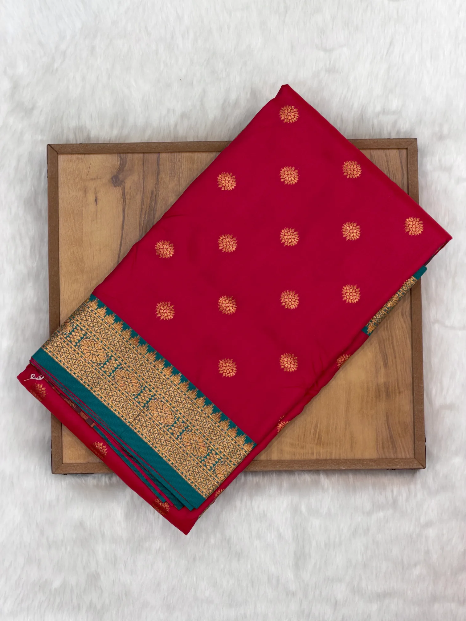 Jijamata Saree Red Pink A11