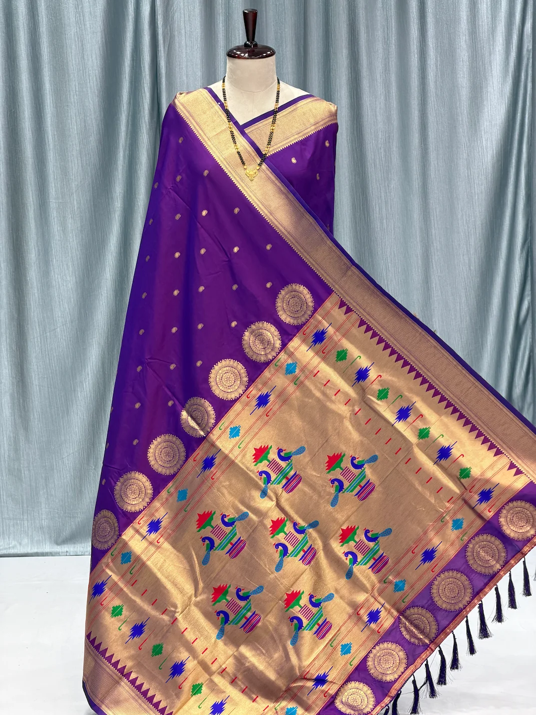 Self 14 Peacock Pallu Paithani Paithani Color K12