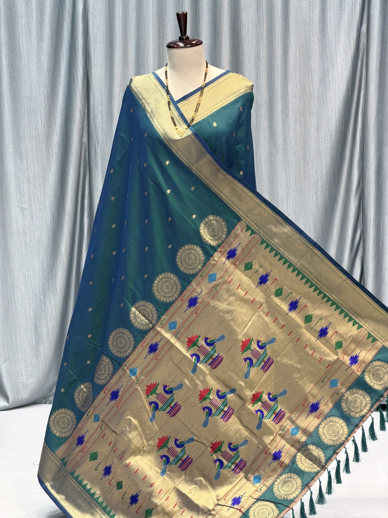 Self14 Peacock Pallu Paithani Morpankhi K12